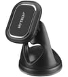 HY-XH43 Universal Ayarlanabilir Vantuz + Izgara aparatlı Siyah Mıknatıslı Araç Telefon Tutucu