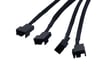 Sata Power To Fan Çevirici 4 Port Y Pin PWM Çoklayıcı Splitter Fan Kablosu