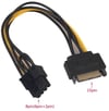 Sata To 6+2 Pin 8 Pin Ekran Kartı Power Çevirici Kablo Bakır 20Cm