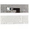Sony Vaio Fit 15 SVF15 svf152 svf153 svf154 N50 SVF1521NSTB, SVF1521NSTW Serisi Siyah Klavye TuşTakımı (Beyaz)