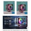 VERSATİLE FZ, F2 KULE Cpu  Cooler FAN 4 BAKIR BORULU ÇİFT FANLI IŞIKLI Rgb Soğutucu