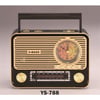YS-788BT Nostaljik Radyo Fenerli Saatli Fm/Saat/Bluetooth/Sd/Usb