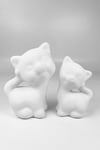 Sleeping Cat Ceramic Bisque