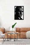 Atatürk Portresi Metal Duvar Tablosu