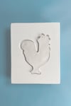 Rooster Plaque Plaster Mold