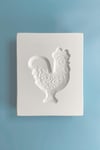 Rooster Plaque Plaster Mold