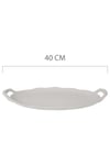 Tray With Handle Ceramic Bisque