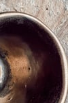 Siyah Lava El Yapımı Seramik Oval Double Espresso Kahve Bardağı
