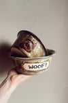 Woof El Yapımı Seramik Köpek Mama Su Kabı 2'Li Takım