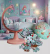  Mermaid Journey Globe + Puzzle (15 cm Globe-54 Pcs Puzzle)
