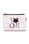 14x20cm I Love Cats Deri Cüzdan