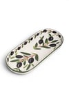 24x11cm Oval Zeytin Desenli Sunumluk