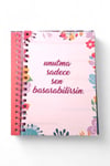 Sütü Çilekli Seni Sürekli Tasarımlı Konuşan Stickerlı Ajanda Defter