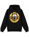 GUNS N ROSES Distressed Bullet Hoodie Zip UpHeavy Craft