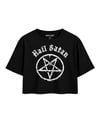 HAIL SATAN Crop T-Shirt OversizeHeavy Craft