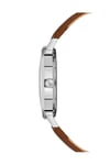Nacar Klasik Kahverengi Deri Kordon Bileklik Hediyeli Erkek Set Kol SaatiNC36-291038-ALL2-SET