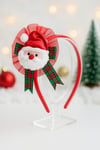 %100 EL YAPIMI NOEL BABA FİGÜRLÜ YILBAŞI KIZ ÇOCUK TACI- KUTULU