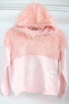 KAPÜŞONLU PEMBE SWEAT 