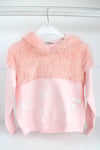 KAPÜŞONLU PEMBE SWEAT 
