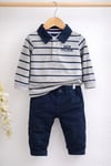 LOSAN BABY MARKA  POLO YAKA TİŞÖRT&BELDEN AYARLANABİLİR PANTOLON ERKEK ÇOCUK TAKIM