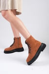 Alex Taba Renk Postal Bot-Kalın Topuk-Mio Gusto-01434TAS