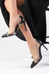 Anastasia Genuine Leather Black-Evening-Mio Gusto-09046BLC