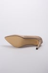Basic Bej Süet Stiletto-Yüksek Topuklu-Mio Gusto-09033BES