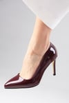 Basic Bordo Renk Rugan Stiletto-Stiletto-Mio Gusto-09033WRR