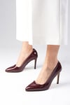 Basic Bordo Renk Rugan Stiletto-Stiletto-Mio Gusto-09033WRR