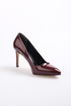 Basic Bordo Renk Rugan Stiletto-Stiletto-Mio Gusto-09033WRR