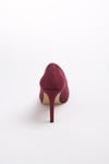 Basic Bordo Stiletto-Yüksek Topuklu-Mio Gusto-09033WRS