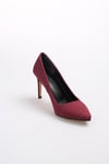 Basic Bordo Stiletto-Yüksek Topuklu-Mio Gusto-09033WRS