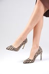 Basic Leopar Desen Stiletto-Stiletto-Mio Gusto-09033LEO