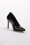 Basic Siyah Rugan Stiletto-Stiletto-Mio Gusto-09033BLR