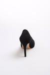 Basic Siyah Süet Stiletto-Yüksek Topuklu-Mio Gusto-09033BLS