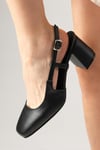 Belinda Siyah Renk Topuklu Ayakkabı-High Heels-Mio Gusto-02266BLC