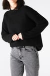 Bisiklet Yaka Siyah Triko Kazak-Kazak-Mio Gusto-G0033BLK