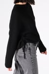 Bisiklet Yaka Siyah Triko Kazak-Kazak-Mio Gusto-G0033BLK