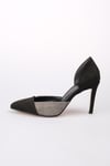 Brien Gri Süet Stiletto-Yüksek Topuklu-Mio Gusto-02024GRS