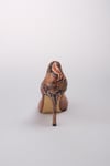 Brien Taba Yılan Stiletto-Yüksek Topuklu-Mio Gusto-02027TAC