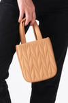 Camel Renk Mini Boy El ve Omuz Çantası-ÇANTA-Mio Gusto-C0016CMC