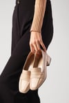 Cecille Ten Rengi Kısa Topuklu Ayakkabı-Low Heels-Mio Gusto-01516NUC