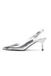 Clarice Gümüş Renk Topuklu Ayakkabı-High Heels-Mio Gusto-01435SIK