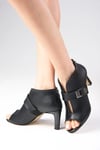 Diaz Siyah Renk Bootie Ayakkabı-Kısa Topuklu-Mio Gusto-01240BLC