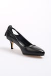 Drop Chernyy 5 cm-Kısa Topuklu-Mio Gusto-09037BLC