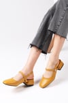 Ella Hardal Renk Kısa Topuklu Ayakkabı-Low Heels-Mio Gusto-01459MSC