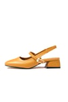 Ella Hardal Renk Kısa Topuklu Ayakkabı-Low Heels-Mio Gusto-01459MSC