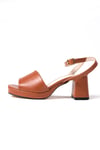 Ellen Taba Renk Platformlu Sandalet-SANDALET-Mio Gusto-02230TAC