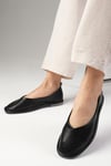 Emily Siyah Renk Oval Burunlu Babet-BABET-Mio Gusto-05839BLC