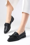 Ezra Black Loafer-Casual-Mio Gusto-01389BLC